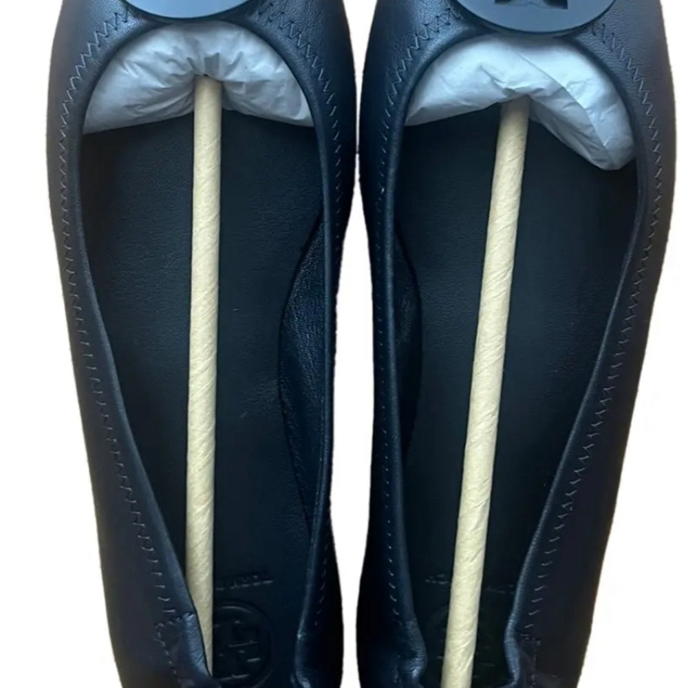 Navy Blue ballerina Tory Burch flats